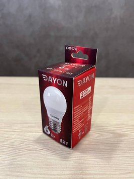 LED лампа DAYON EMT-1716 G45 6W 4100K E27 1571508397 фото